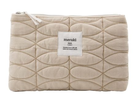 Meraki - Makeup pung, Mentha, Off white safari - l: 30 cm, w: 3.5 cm, h: 20 cm Sale