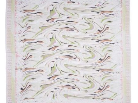 Lala Berlin - Scarf Avena - soft marble wave green Discount