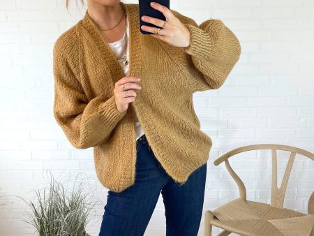 Noella - Fora Knit Cardigan - Camel Hot on Sale