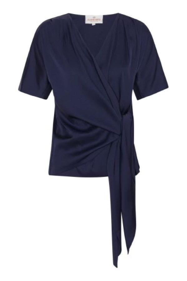 Karmamia - Dagmar Blouse - Oxford Blue For Discount