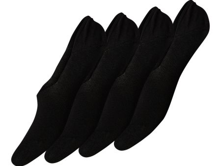 Pieces - Pcgilly Footies 4 Pack - Black For Discount