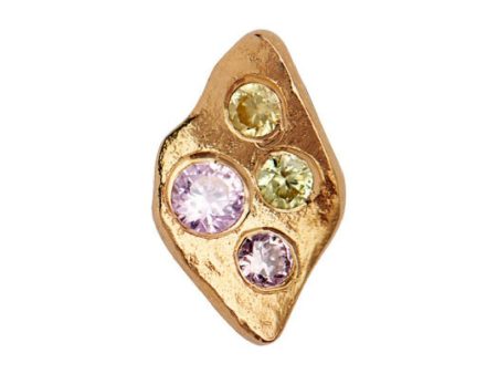 Stine A - Petit Ile De L Amour With Stones Earring Goldenen - Light Pink Sorbet - 1253-02-S For Cheap