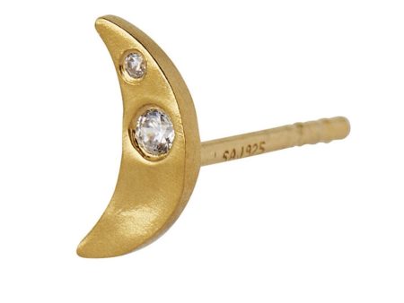 Stine A - Petit Bella Moon Earring Goldenen - 1281-02-S Supply