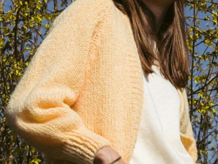 Noella - Fora Knit Cardigan - Yellow Melange Online now