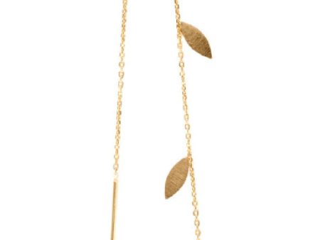 Stine A - Three Leaves Earring Goldenen - 1042-02-S For Sale