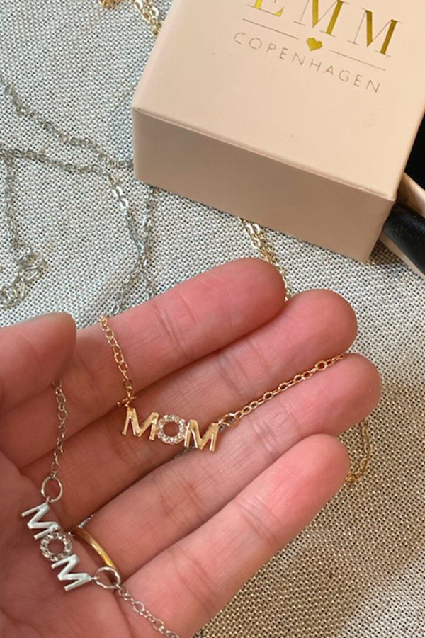 EMM Copenhagen - MOM Necklace W. Zirkonia Stone - Forgyldt Supply