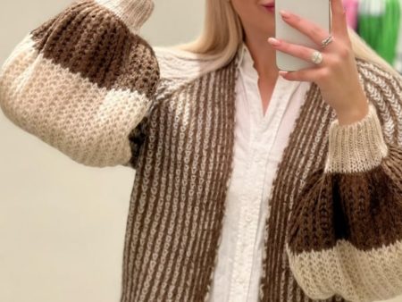 Noella - Liana Knit Cardigan - Beige Brown Online