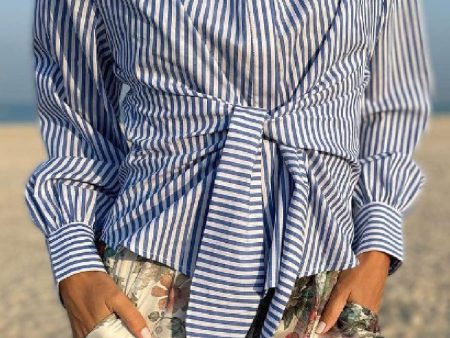 Karmamia - Lee Shirt - Sea Stripe Cotton Online Hot Sale