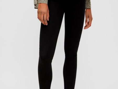 Pieces - PcHighFive Flex Black Skinny Jeans  - Black For Sale