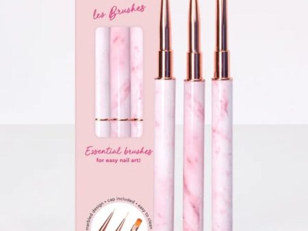 Le Mini Macaron - Les Brushes AC017 - Nail Art Brush Trio Online now