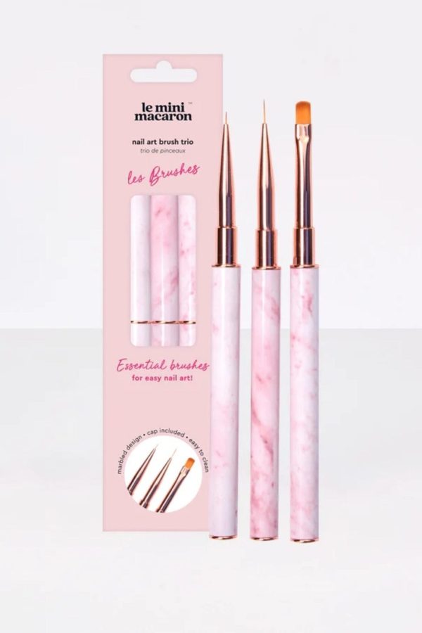 Le Mini Macaron - Les Brushes AC017 - Nail Art Brush Trio Online now