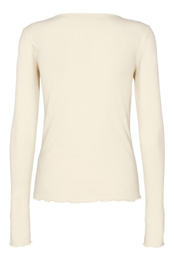 Liberte - Natalia LS Round Neck Blouse - Off White Discount