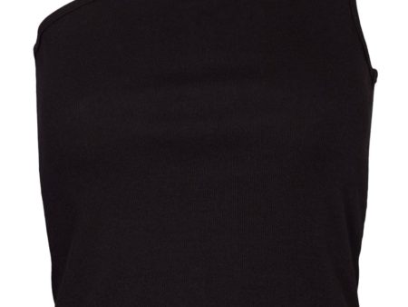 Basic Apparel - Ludmilla One Shoulder Top - 001 Black Online Sale