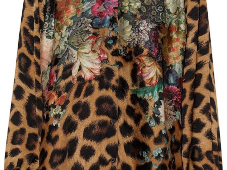 Forudbestilling - Karmamia - Cornelia Shirt - Flower Leopard Sale