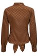 Karmamia - Lee Shirt - Camel Keffiyeh Jacquard on Sale