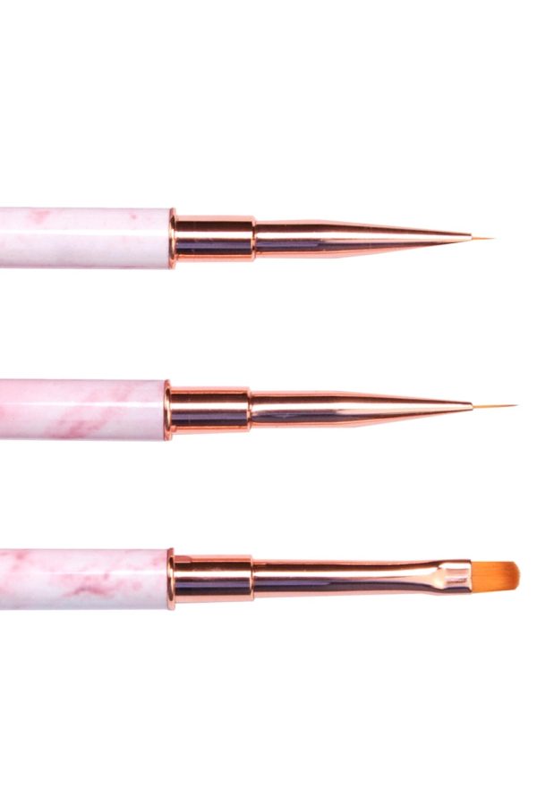 Le Mini Macaron - Les Brushes AC017 - Nail Art Brush Trio Online now