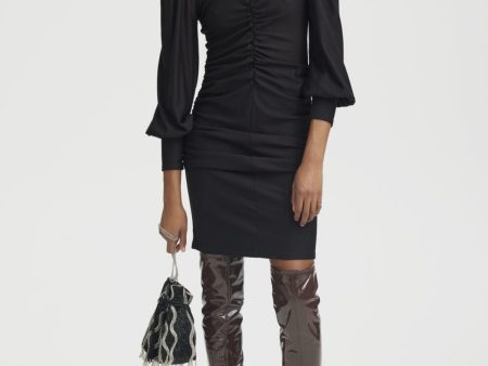 Gestuz - RifaGZ ls cuff dress - Black Online now