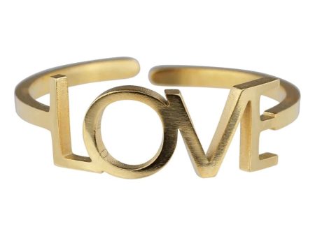 EMM Copenhagen - LOVE RING  - Forgyldt on Sale