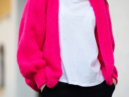 Noella - Fora Knit Cardigan - Poppy Pink Sale