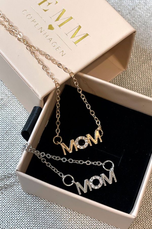 EMM Copenhagen - MOM Necklace W. Zirkonia Stone - Forgyldt Supply