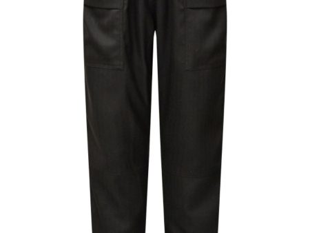 Gossia - ThillaGO Herringbone Pant - Black Hot on Sale