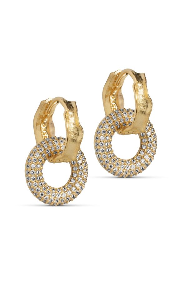 Enamel Copenhagen - Hoops, Celin - Clear Cz Fashion