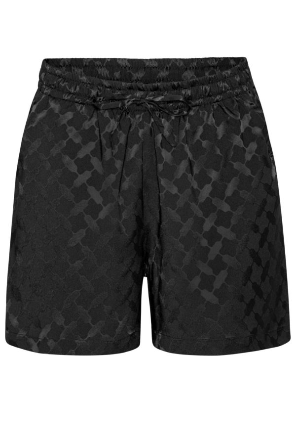 Karmamia - Jude Shorts - Black Keffiyeh Jacquard Fashion