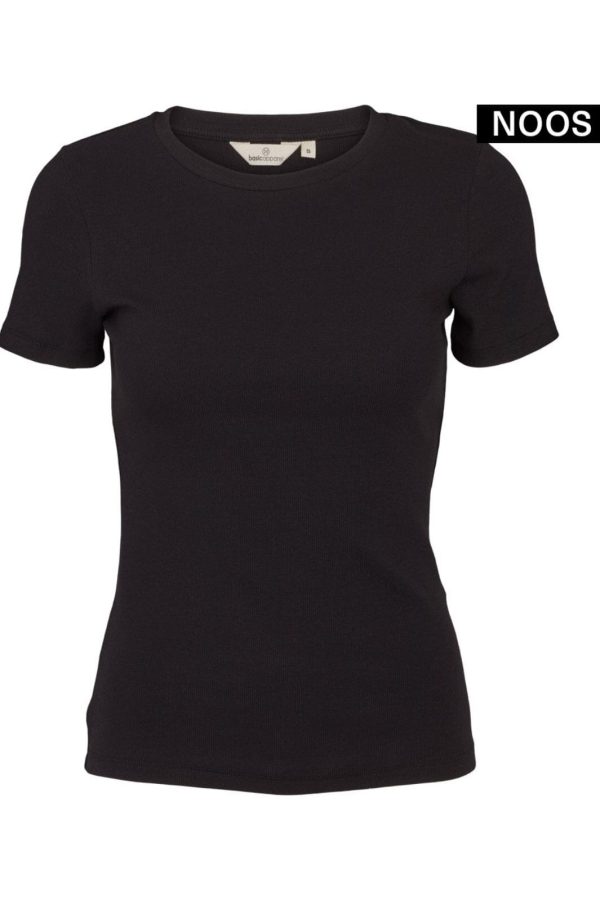 Basic Apparel - Ludmilla SS O-Neck GOTS - 001 Black Hot on Sale