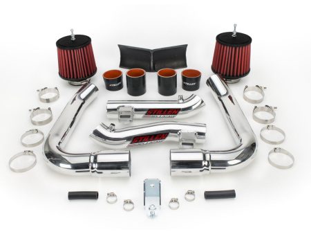 2009-2013 Infiniti G37 Dual Ultra Long Tube Air Intake Kit (Gen 3) [V36] - Dry Filter - 402847DF Online Hot Sale