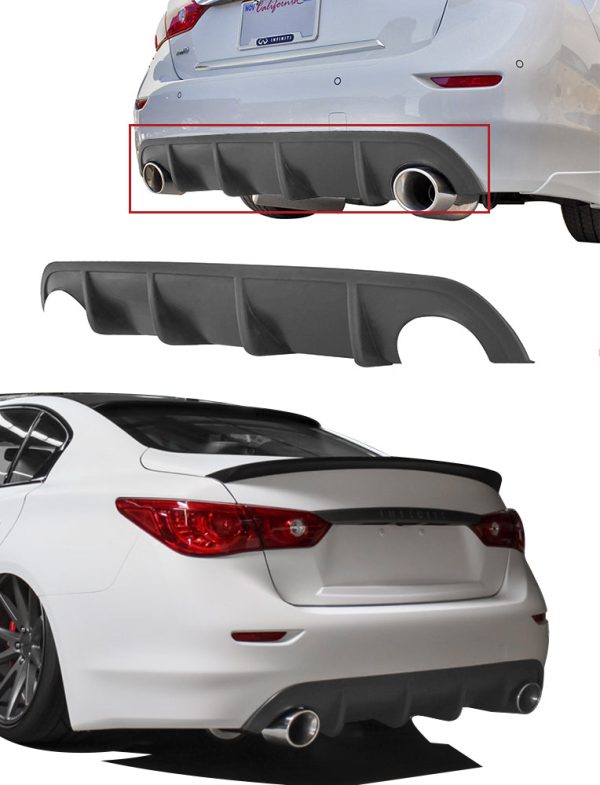 2014-17 Infiniti Q50 Rear Diffuser [Unpainted] - KB11222 Cheap