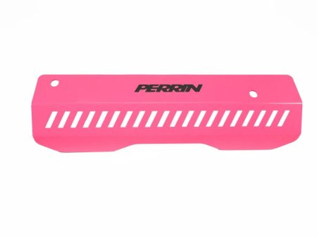 Perrin 22-23 Subaru WRX Pulley Cover (Short Version - Works w AOS System) - Hyper Pink For Sale