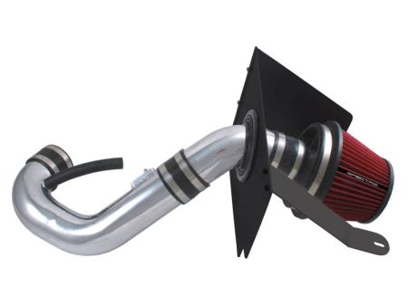 Spectre 05-09 Ford Mustang V6-4.0L F I Air Intake Kit - Clear Anodized w Red Filter Sale