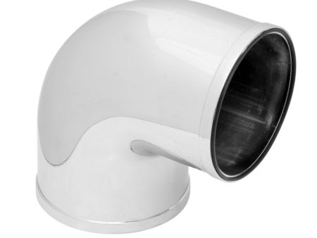 Spectre Universal Intake Elbow Tube (ABS) 3in. OD   90 Degree - Chrome For Sale