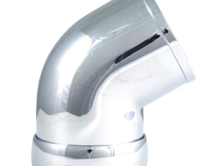 Spectre Universal Intake Elbow Tube (ABS) w Collar 3in. OD   60 Degree - Chrome Hot on Sale